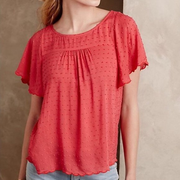 Maeve Keme Swiss Dot Blouse - Picture 2 of 6